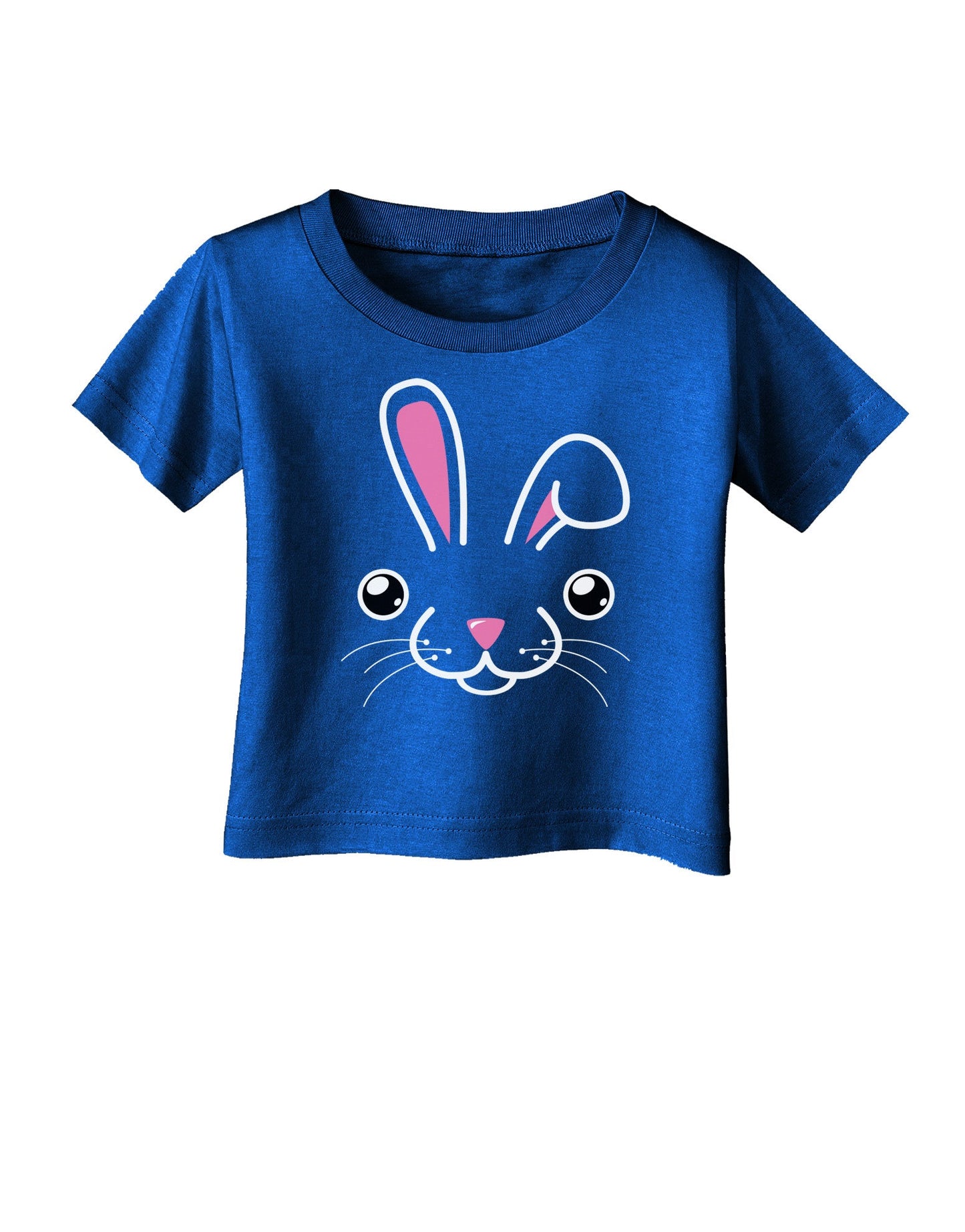 Cute Bunny Face Infant T-Shirt Dark-Infant T-Shirt-TooLoud-Royal-Blue-06-Months-Davson Sales