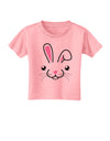 Cute Bunny Face Toddler T-Shirt-Toddler T-Shirt-TooLoud-Candy-Pink-2T-Davson Sales