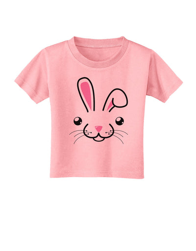 Cute Bunny Face Toddler T-Shirt-Toddler T-Shirt-TooLoud-Candy-Pink-2T-Davson Sales