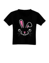 Cute Bunny Face Toddler T-Shirt Dark-Toddler T-Shirt-TooLoud-Black-2T-Davson Sales