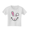 Cute Bunny Face Toddler T-Shirt-Toddler T-Shirt-TooLoud-White-2T-Davson Sales