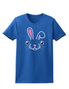 Cute Bunny Face Womens Dark T-Shirt-TooLoud-Royal-Blue-X-Small-Davson Sales