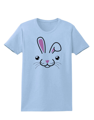 Cute Bunny Face Womens T-Shirt-Womens T-Shirt-TooLoud-Light-Blue-X-Small-Davson Sales