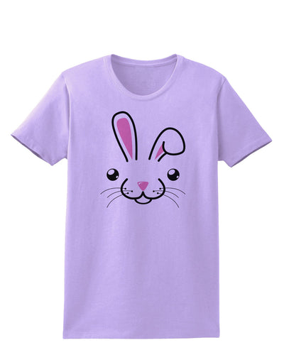 Cute Bunny Face Womens T-Shirt-Womens T-Shirt-TooLoud-Lavender-X-Small-Davson Sales