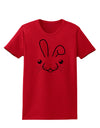 Cute Bunny Face Womens T-Shirt-Womens T-Shirt-TooLoud-Red-X-Small-Davson Sales