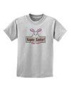 Cute Bunny - Happy Easter Childrens T-Shirt by TooLoud-Childrens T-Shirt-TooLoud-AshGray-X-Small-Davson Sales