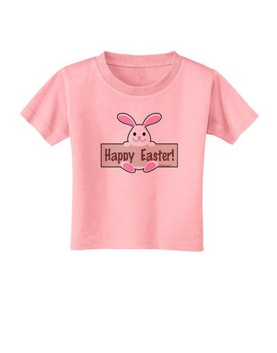 Cute Bunny - Happy Easter Toddler T-Shirt by TooLoud-Toddler T-Shirt-TooLoud-Candy-Pink-2T-Davson Sales