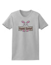 Cute Bunny - Happy Easter Womens T-Shirt by TooLoud-Womens T-Shirt-TooLoud-AshGray-X-Small-Davson Sales