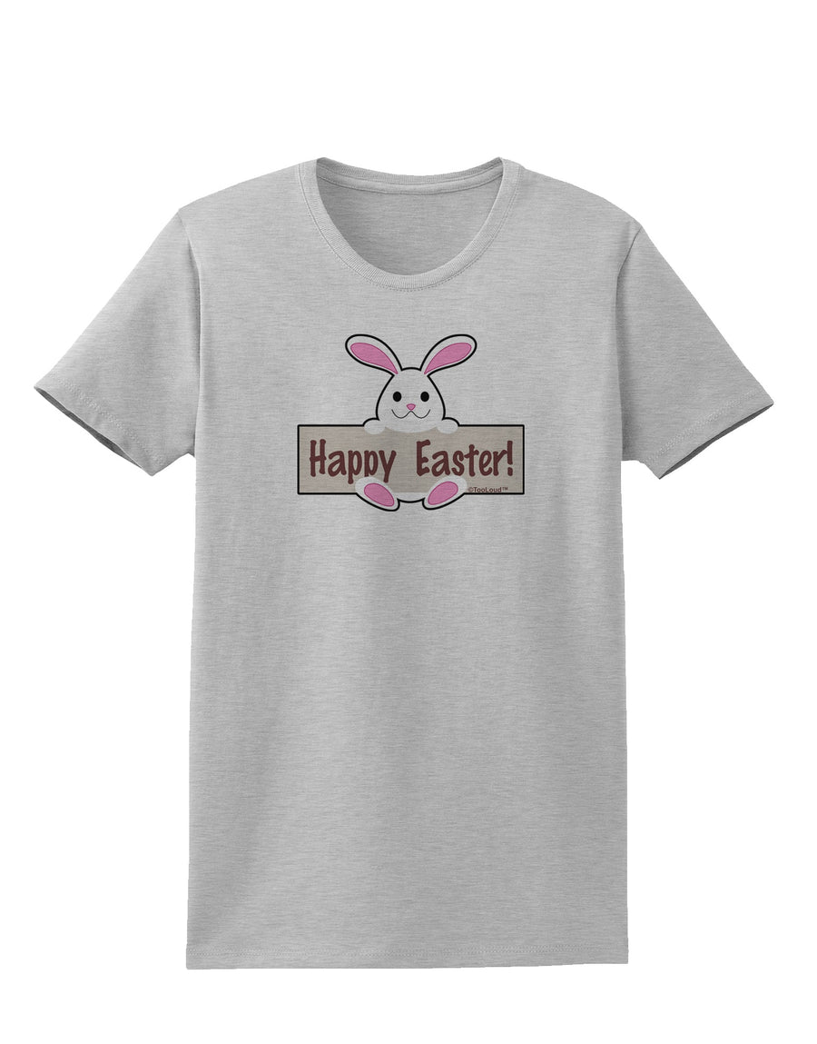 Cute Bunny - Happy Easter Womens T-Shirt by TooLoud-Womens T-Shirt-TooLoud-White-X-Small-Davson Sales