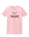 Cute Bunny - Happy Easter Womens T-Shirt by TooLoud-Womens T-Shirt-TooLoud-PalePink-X-Small-Davson Sales