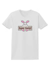 Cute Bunny - Happy Easter Womens T-Shirt by TooLoud-Womens T-Shirt-TooLoud-White-X-Small-Davson Sales