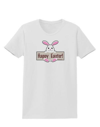 Cute Bunny - Happy Easter Womens T-Shirt by TooLoud-Womens T-Shirt-TooLoud-White-X-Small-Davson Sales