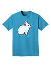 Cute Bunny Rabbit Easter Adult Dark T-Shirt-Mens T-Shirt-TooLoud-Turquoise-Small-Davson Sales
