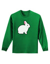 Cute Bunny Rabbit Easter Adult Long Sleeve Dark T-Shirt-TooLoud-Kelly-Green-Small-Davson Sales