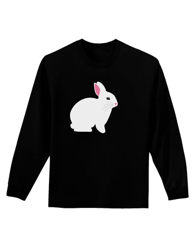 Cute Bunny Rabbit Easter Adult Long Sleeve Dark T-Shirt-TooLoud-Black-Small-Davson Sales