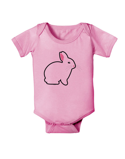 Cute Bunny Rabbit Easter Baby Romper Bodysuit-Baby Romper-TooLoud-Light-Pink-06-Months-Davson Sales