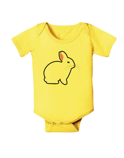 Cute Bunny Rabbit Easter Baby Romper Bodysuit-Baby Romper-TooLoud-Yellow-06-Months-Davson Sales