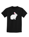 Cute Bunny Rabbit Easter Childrens Dark T-Shirt-Childrens T-Shirt-TooLoud-Black-X-Small-Davson Sales