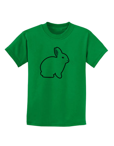 Cute Bunny Rabbit Easter Childrens T-Shirt-Childrens T-Shirt-TooLoud-Kelly-Green-X-Small-Davson Sales