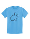 Cute Bunny Rabbit Easter Childrens T-Shirt-Childrens T-Shirt-TooLoud-Aquatic-Blue-X-Small-Davson Sales