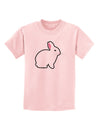 Cute Bunny Rabbit Easter Childrens T-Shirt-Childrens T-Shirt-TooLoud-PalePink-X-Small-Davson Sales