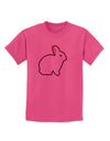 Cute Bunny Rabbit Easter Childrens T-Shirt-Childrens T-Shirt-TooLoud-Sangria-X-Small-Davson Sales