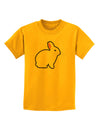 Cute Bunny Rabbit Easter Childrens T-Shirt-Childrens T-Shirt-TooLoud-Gold-X-Small-Davson Sales