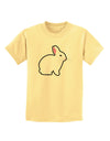 Cute Bunny Rabbit Easter Childrens T-Shirt-Childrens T-Shirt-TooLoud-Daffodil-Yellow-X-Small-Davson Sales