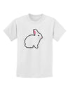 Cute Bunny Rabbit Easter Childrens T-Shirt-Childrens T-Shirt-TooLoud-White-X-Small-Davson Sales