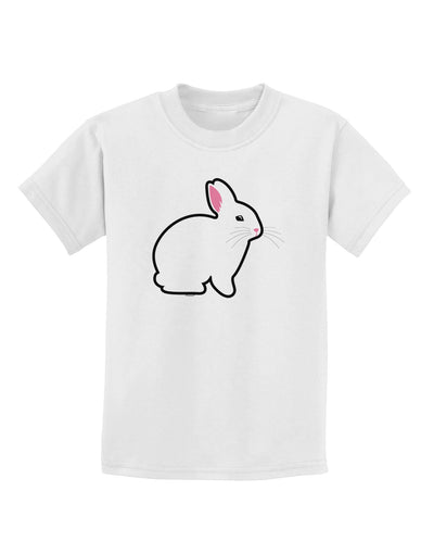 Cute Bunny Rabbit Easter Childrens T-Shirt-Childrens T-Shirt-TooLoud-White-X-Small-Davson Sales