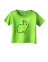 Cute Bunny Rabbit Easter Infant T-Shirt-Infant T-Shirt-TooLoud-Lime-Green-06-Months-Davson Sales