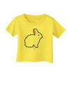 Cute Bunny Rabbit Easter Infant T-Shirt-Infant T-Shirt-TooLoud-Yellow-06-Months-Davson Sales