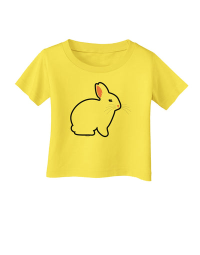 Cute Bunny Rabbit Easter Infant T-Shirt-Infant T-Shirt-TooLoud-Yellow-06-Months-Davson Sales