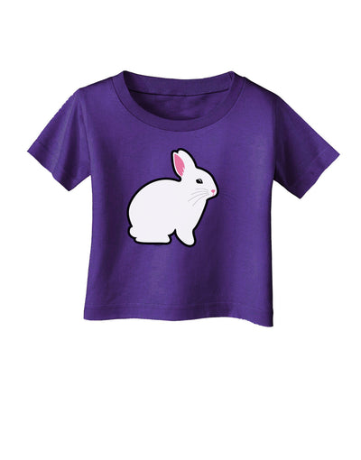 Cute Bunny Rabbit Easter Infant T-Shirt Dark-Infant T-Shirt-TooLoud-Purple-06-Months-Davson Sales