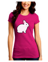 Cute Bunny Rabbit Easter Juniors Crew Dark T-Shirt-T-Shirts Juniors Tops-TooLoud-Hot-Pink-Juniors Fitted Small-Davson Sales