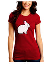 Cute Bunny Rabbit Easter Juniors Crew Dark T-Shirt-T-Shirts Juniors Tops-TooLoud-Red-Juniors Fitted Small-Davson Sales