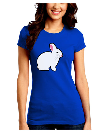 Cute Bunny Rabbit Easter Juniors Crew Dark T-Shirt-T-Shirts Juniors Tops-TooLoud-Royal-Blue-Juniors Fitted Small-Davson Sales