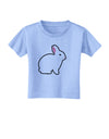 Cute Bunny Rabbit Easter Toddler T-Shirt-Toddler T-Shirt-TooLoud-Aquatic-Blue-2T-Davson Sales