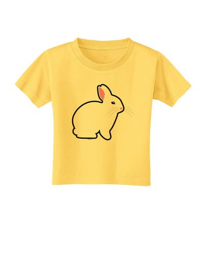 Cute Bunny Rabbit Easter Toddler T-Shirt-Toddler T-Shirt-TooLoud-Yellow-2T-Davson Sales