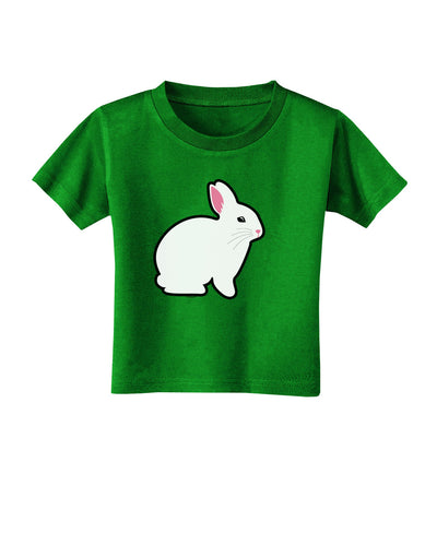 Cute Bunny Rabbit Easter Toddler T-Shirt Dark-Toddler T-Shirt-TooLoud-Clover-Green-2T-Davson Sales