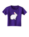 Cute Bunny Rabbit Easter Toddler T-Shirt Dark-Toddler T-Shirt-TooLoud-Purple-2T-Davson Sales