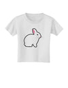 Cute Bunny Rabbit Easter Toddler T-Shirt-Toddler T-Shirt-TooLoud-White-2T-Davson Sales