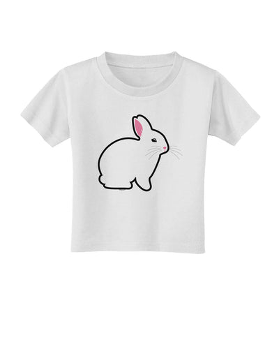 Cute Bunny Rabbit Easter Toddler T-Shirt-Toddler T-Shirt-TooLoud-White-2T-Davson Sales