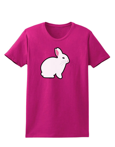 Cute Bunny Rabbit Easter Womens Dark T-Shirt-TooLoud-Hot-Pink-Small-Davson Sales