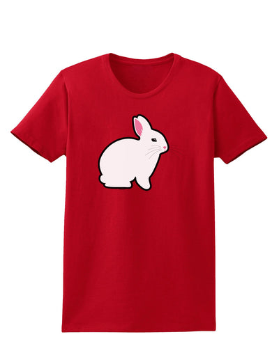 Cute Bunny Rabbit Easter Womens Dark T-Shirt-TooLoud-Red-X-Small-Davson Sales