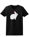 Cute Bunny Rabbit Easter Womens Dark T-Shirt - Ladies-TooLoud-Black-X-Small-Davson Sales