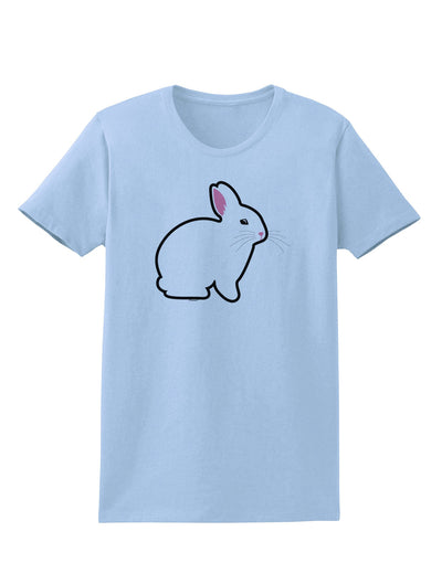 Cute Bunny Rabbit Easter Womens T-Shirt-Womens T-Shirt-TooLoud-Light-Blue-X-Small-Davson Sales