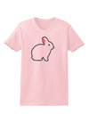 Cute Bunny Rabbit Easter Womens T-Shirt-Womens T-Shirt-TooLoud-PalePink-X-Small-Davson Sales