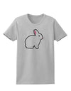 Cute Bunny Rabbit Easter Womens T-Shirt-Womens T-Shirt-TooLoud-AshGray-X-Small-Davson Sales