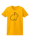 Cute Bunny Rabbit Easter Womens T-Shirt-Womens T-Shirt-TooLoud-Gold-X-Small-Davson Sales